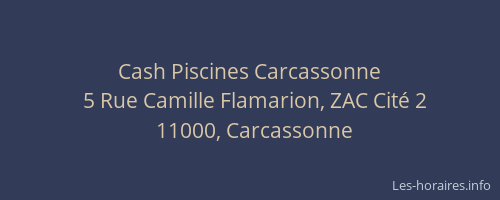 Cash Piscines Carcassonne