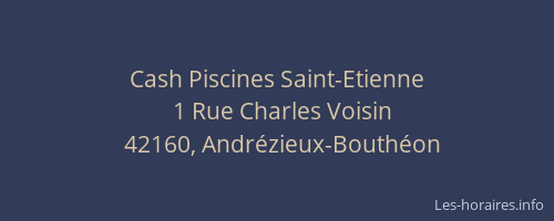 Cash Piscines Saint-Etienne