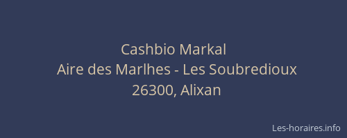 Cashbio Markal