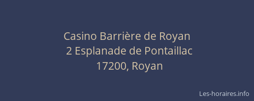 Casino Barrière de Royan