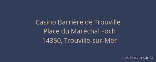 Casino Barri&egrave;re de Trouville