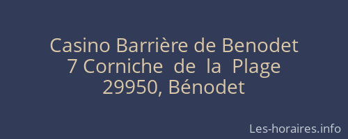 Casino Barrière de Benodet