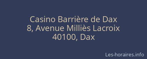 Casino Barrière de Dax