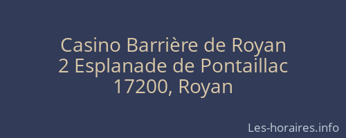 Casino Barrière de Royan