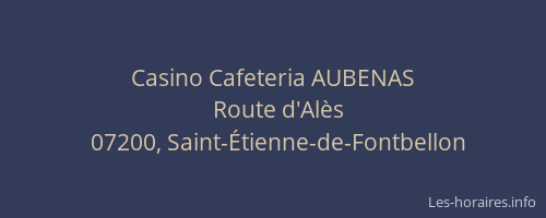 Casino Cafeteria AUBENAS