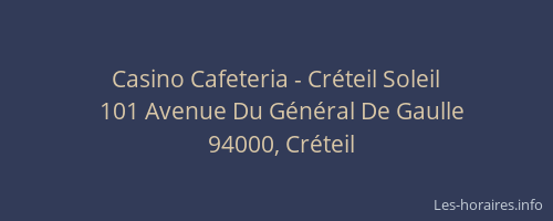 Casino Cafeteria - Créteil Soleil
