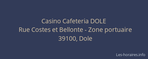 Casino Cafeteria DOLE
