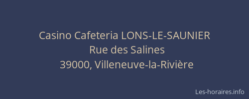 Casino Cafeteria LONS-LE-SAUNIER