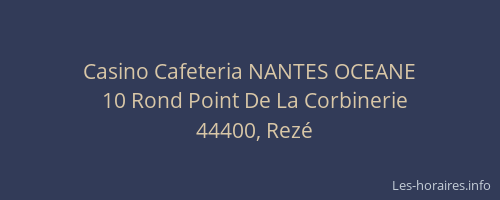 Casino Cafeteria NANTES OCEANE