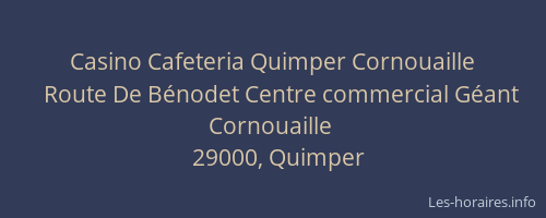 Casino Cafeteria Quimper Cornouaille