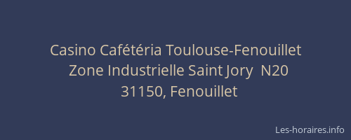 Casino Cafétéria Toulouse-Fenouillet