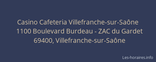 Casino Cafeteria Villefranche-sur-Saône