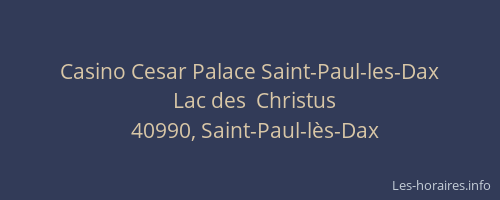 Casino Cesar Palace Saint-Paul-les-Dax