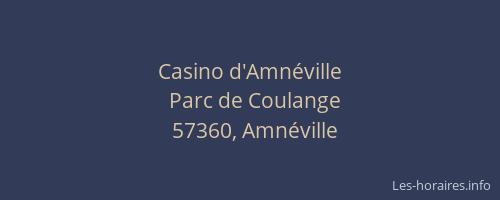 Casino d'Amnéville
