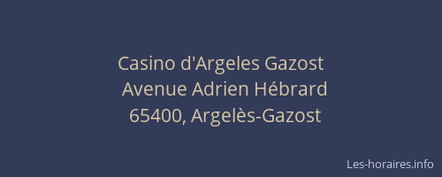 Casino d'Argeles Gazost