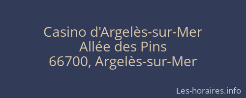 Casino d'Argelès-sur-Mer