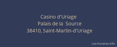Casino d'Uriage