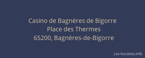 Casino de Bagnères de Bigorre