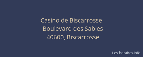 Casino de Biscarrosse