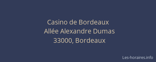 Casino de Bordeaux