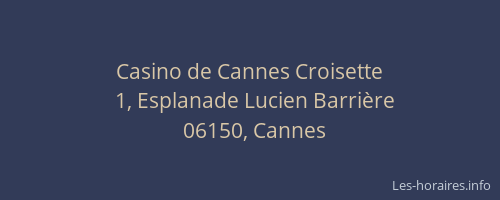 Casino de Cannes Croisette