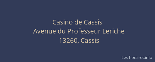 Casino de Cassis