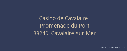 Casino de Cavalaire