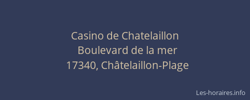 Casino de Chatelaillon