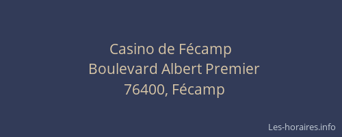 Casino de Fécamp