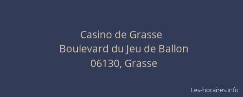 Casino de Grasse