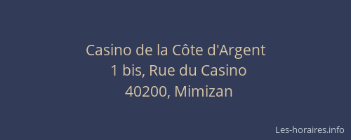 Casino de la Côte d'Argent