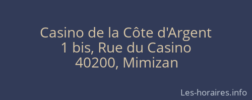 Casino de la Côte d'Argent