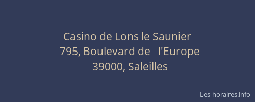 Casino de Lons le Saunier