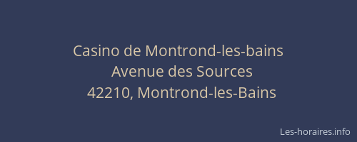 Casino de Montrond-les-bains