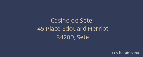 Casino de Sete