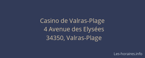 Casino de Valras-Plage