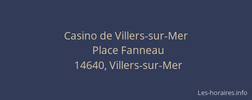 Casino de Villers-sur-Mer
