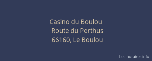 Casino du Boulou