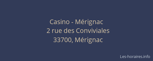 Casino - M&eacute;rignac
