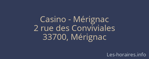 Casino - Mérignac