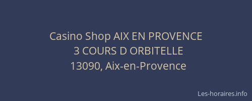 Casino Shop AIX EN PROVENCE