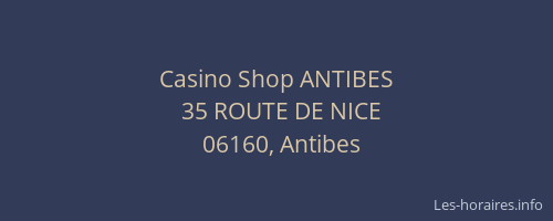 Casino Shop ANTIBES