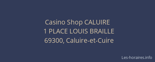 Casino Shop CALUIRE