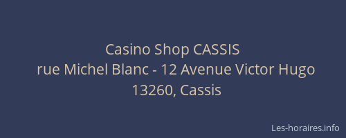 Casino Shop CASSIS