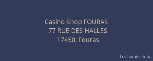 Casino Shop FOURAS