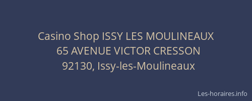 Casino Shop ISSY LES MOULINEAUX