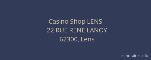 Casino Shop LENS