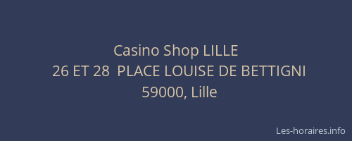 Casino Shop LILLE