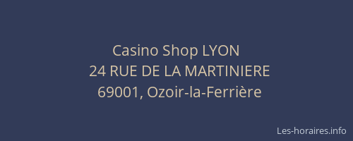 Casino Shop LYON