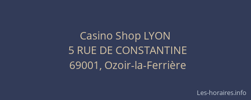 Casino Shop LYON
